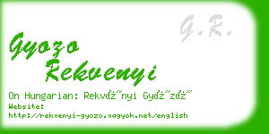 gyozo rekvenyi business card